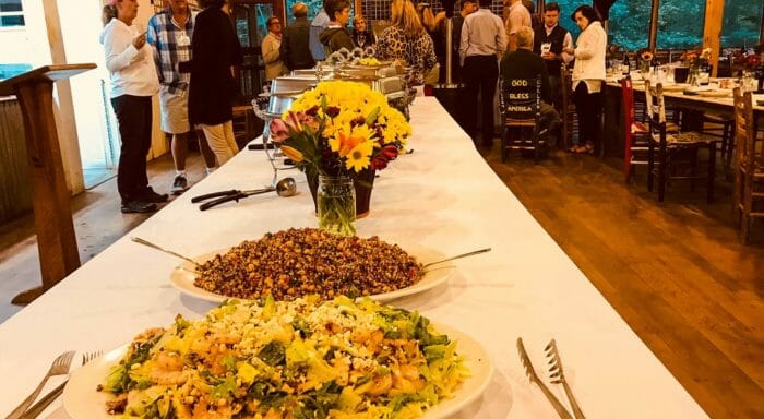 Buffet in the dining hall