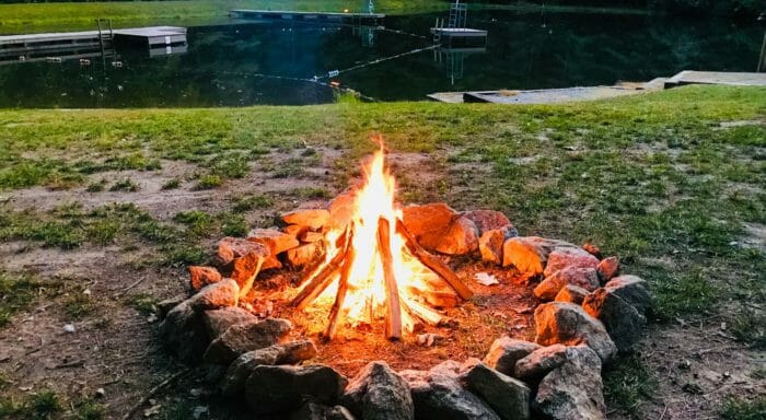 Campfire pit at Camp Kanuga