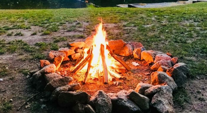 Fire pit at Kanuga