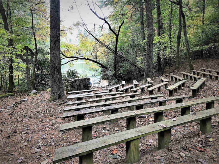 Outdoor chapel area