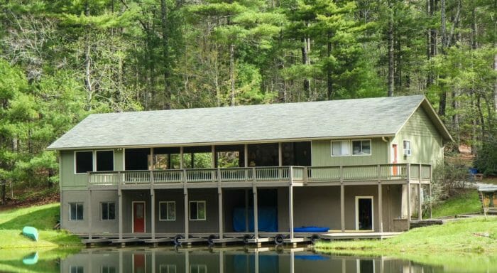 Lakeside pavilion