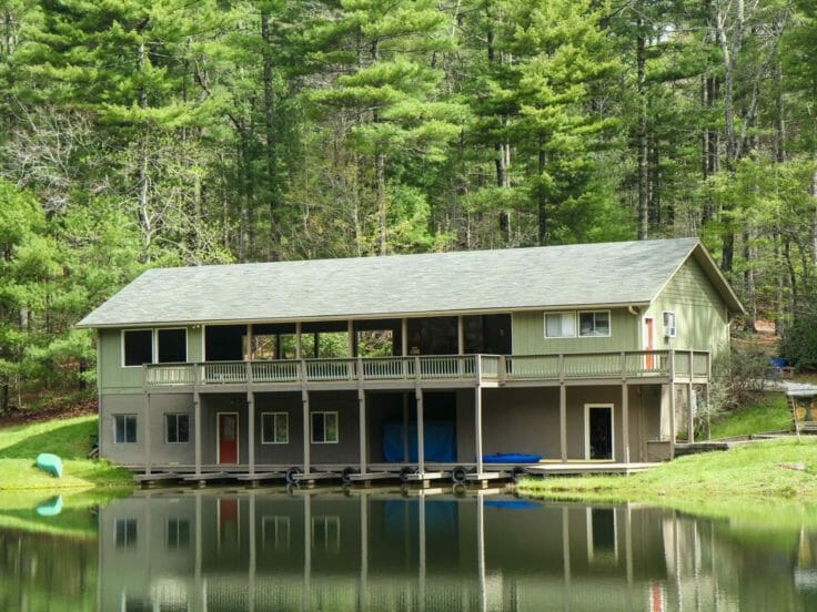 Lakeside pavilion